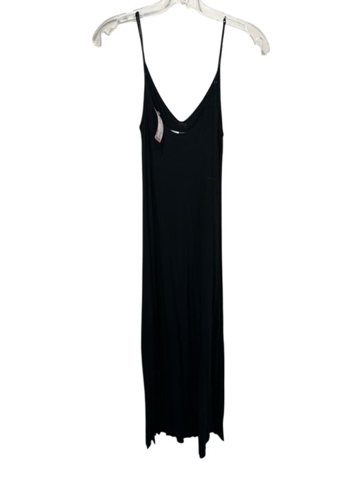 Beautiful People Size M Black Viscose V Neck Maxi Adjustable straps Dress Black / M
