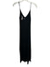 Beautiful People Size M Black Viscose V Neck Maxi Adjustable straps Dress Black / M