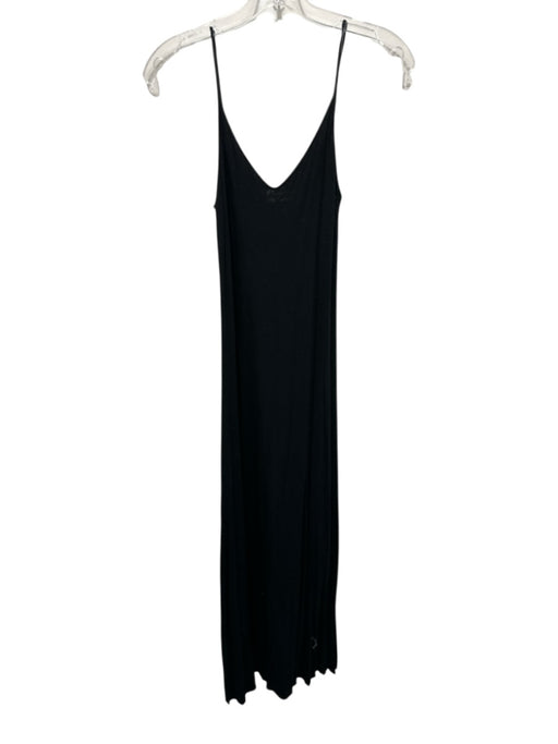 Beautiful People Size M Black Viscose V Neck Maxi Adjustable straps Dress Black / M