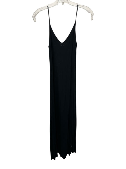 Beautiful People Size M Black Viscose V Neck Maxi Adjustable straps Dress Black / M