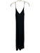 Beautiful People Size M Black Viscose V Neck Maxi Adjustable straps Dress Black / M