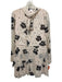 SeeByChloe Size 38 Blush Pink & Black Silk Polka Dots Floral Print Dress Blush Pink & Black / 38