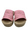 Gucci Shoe Size 39 Pink & Tan Canvas Espadrille Platform Rubber Outsole Sandals Pink & Tan / 39