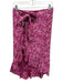 Natalie Martin Size S Pink & Beige Silk Abstract Print Ruffle Wrap Skirt Pink & Beige / S