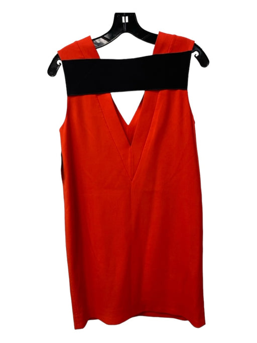 Rag & Bone Size 2 Red & Black Viscose Blend V Neck Sleeveless V Back Dress Red & Black / 2