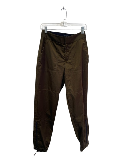 Athleta Size 2 Bronze Polyester Zip Fly Side Pocket Zip Leg Jogger Pants Bronze / 2