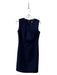 Tory Burch Size 4 Navy Wool Blend Sleeveless Back Zip Round Neck Dress Navy / 4