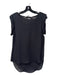 Veronica Beard Size 4 Black Silk Round Neck Sleeveless Semi Sheer Top Black / 4