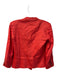 Helmut Lang Size 2 Red Linen Blend Double Button 3/4 Sleeve Shoulder Pads Jacket Red / 2