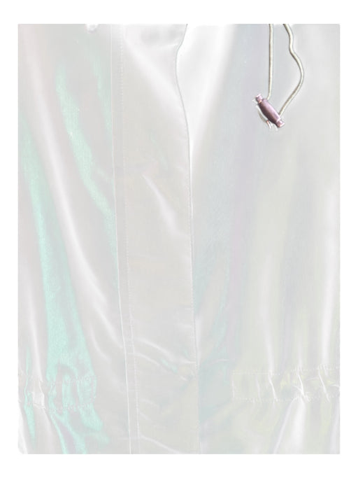 Akris Punto Size 4 Green Polyester Viscose Lining Water Repellent Sheen Jacket Green / 4