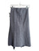 C/Meo Collective Size M Gray Viscose Blend Heathered Ruffle Front Slit Skirt Gray / M