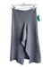 C/Meo Collective Size M Gray Viscose Blend Heathered Ruffle Front Slit Skirt Gray / M