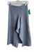 C/Meo Collective Size M Gray Viscose Blend Heathered Ruffle Front Slit Skirt Gray / M