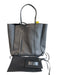 Balenciaga Gray Soft Leather Structured Minimalist Logo Top Handle Bag Gray / Large