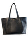 Tom Ford Black Calfskin Leather Perforated Interior Pockets shoulder bag Bag Black / One Size