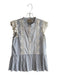 Sea New York Size 4 Blue & White 100% Cotton Sleeveless Lace Detail Top Blue & White / 4