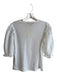 Veronica Beard Size S White 100% Prima Cotton Scoop Neck Puff 1/2 Sleeve Top White / S