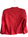 Helmut Lang Size 2 Red Linen & Viscose Long Sleeve Button Down Jacket Red / 2