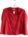 Helmut Lang Size 2 Red Linen & Viscose Long Sleeve Button Down Jacket Red / 2