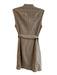 G Star Raw Size S Olive Green Viscose stand collar Cap Sleeve Zip Front Dress Olive Green / S