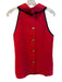 Sail To Sable Size Small Red Polyester Halter Sleeveless Back button Top Red / Small