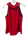 Sail To Sable Size Small Red Polyester Halter Sleeveless Back button Top Red / Small