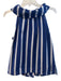 Sail To Sable Size S Blue No Fabric Tag Halter Back Button Sleeveless Stripe Top Blue / S