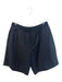 The Kooples Size 42 Black Wool Elastic Drawstring Pockets Knee Length Shorts Black / 42