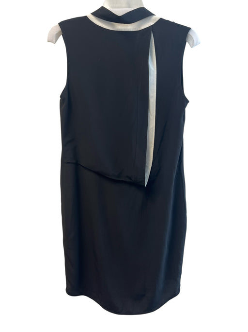 Alexander Wang Size 4 Black Acetate & Silk V Neck Sleeveless Button Down Dress Black / 4