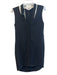 Alexander Wang Size 4 Black Acetate & Silk V Neck Sleeveless Button Down Dress Black / 4