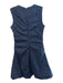 Tuckernuck Size 0 Navy Cotton Round Neck Sleeveless Back Zip Bubble Skirt Dress Navy / 0