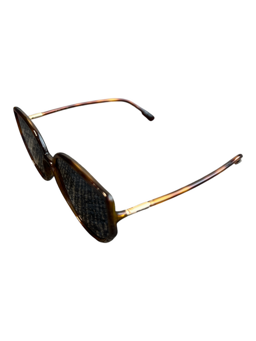 Dior tortoise Acetate Logo Gold Hardware Mirrored Lenses Sunglasses tortoise