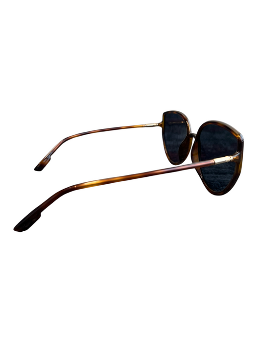 Dior tortoise Acetate Logo Gold Hardware Mirrored Lenses Sunglasses tortoise