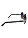 Chloe Grey & Silver Metal Gradient Lens Logo Sunglasses Grey & Silver