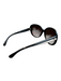 Chanel Black & Beige Acetate Logo Gradient Color Block Sunglasses Black & Beige