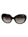 Chanel Black & Beige Acetate Logo Gradient Color Block Sunglasses Black & Beige