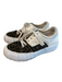 Fendi Shoe Size 38 White & Brown Leather Canvas Monogram Logo Lace Up Shoes White & Brown / 38