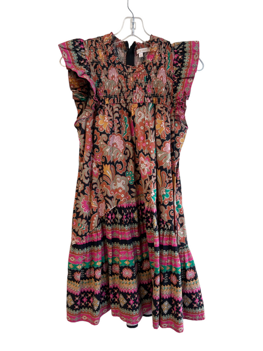 Love The Label Size Small Black, Pink & Multi No Fabric Tag Back Zip Dress Black, Pink & Multi / Small