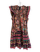 Love The Label Size Small Black, Pink & Multi No Fabric Tag Back Zip Dress Black, Pink & Multi / Small