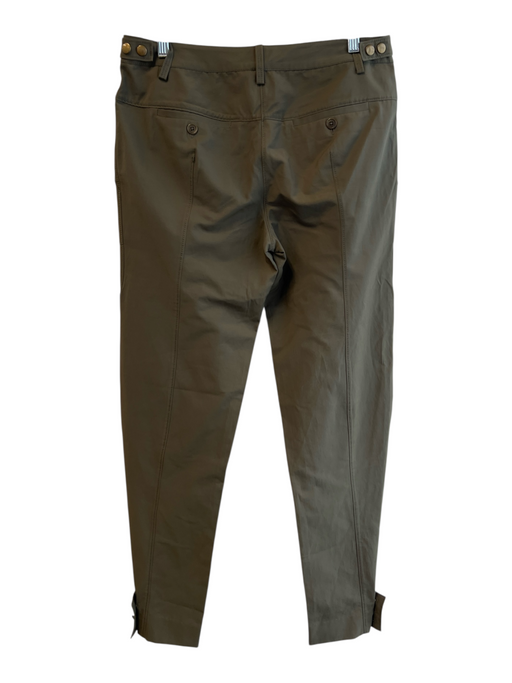 Veronica Beard Size 2 Olive Green Cotton Blend Zip Fly Mid Rise Pants Olive Green / 2