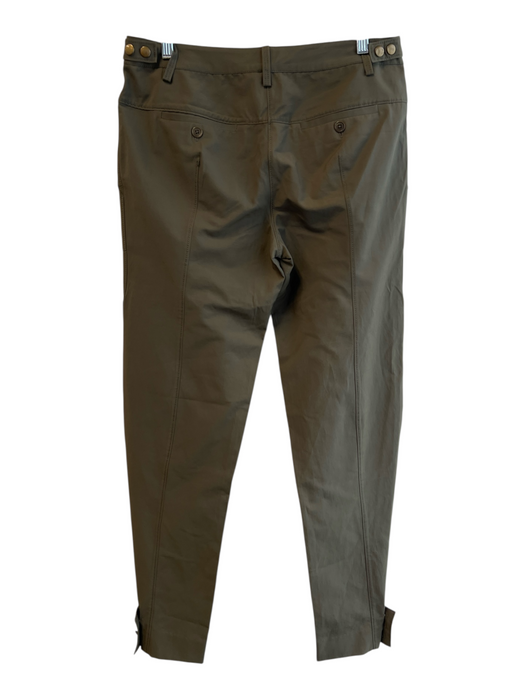 Veronica Beard Size 2 Olive Green Cotton Blend Zip Fly Mid Rise Pants Olive Green / 2