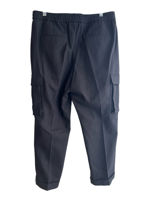 The Kooples Size 50 Black Polyester & Cotton Drawstring Waist Side Pocket Pants Black / 50