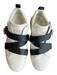 Valentino Shoe Size 36.5 White & Black Leather Round Almond Toe Strapy Shoes White & Black / 36.5