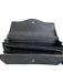 Gucci Black Leather goldtone hardware Interlocking GG Zip Around flap Wallets Black