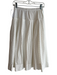 Alex Mill Size Small White Cotton Lined Stretch Waist eyelet Below knee Skirt White / Small