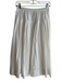 Alex Mill Size Small White Cotton Lined Stretch Waist eyelet Below knee Skirt White / Small