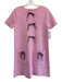 Zara Size M Pink & Purple Viscose Blend Knit Bows Pockets Shift Dress Pink & Purple / M