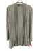 Eileen Fisher Size S Gray Linen Blend Shawl Collar Open Front Cardigan Gray / S