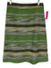Leifsdottir Size 8 Green, Yellow, Black Acrylic Blend Textured Stripe Skirt Green, Yellow, Black / 8