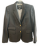 J. Crew Size 6 Black Laine Gold Buttons Collar 3 Pocket Long Sleeve Blazer Black / 6